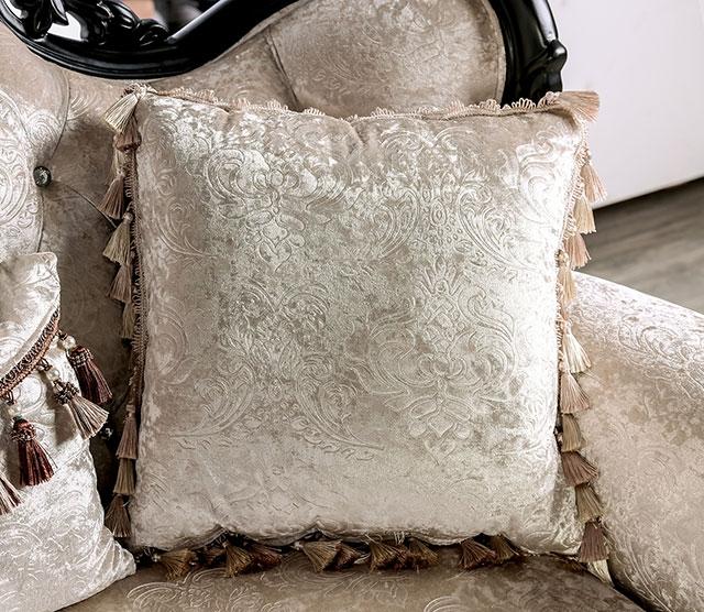 Acapulco White & Espresso Loveseat - Visions in Furniture (La Mirada, CA)