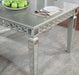 ADALIA Dining Table, Silver - Visions in Furniture (La Mirada, CA)
