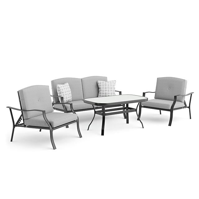 Adele 5 Pc. Conversation Set w/ Adjustable Chairs - Visions in Furniture (La Mirada, CA)