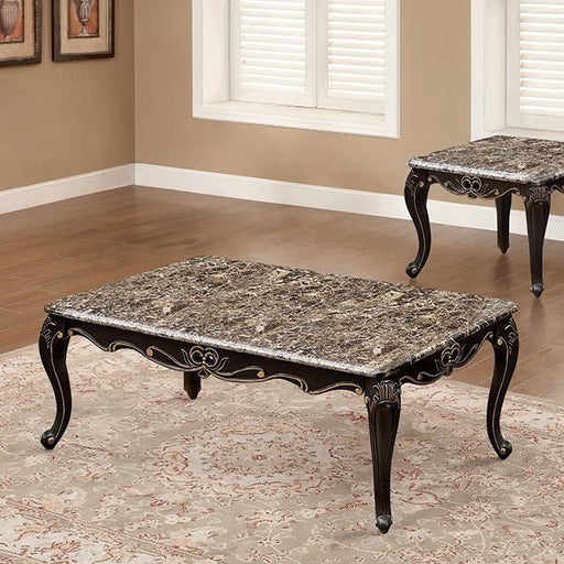 Albacete Coffee Table Walnut & Campage - Visions in Furniture (La Mirada, CA)