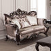 Albacete Loveseat Campage & Walnut - Visions in Furniture (La Mirada, CA)