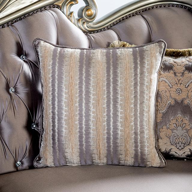 Albacete Loveseat Campage & Walnut - Visions in Furniture (La Mirada, CA)