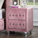 ZOHAR Night Stand, Pink - Visions in Furniture (La Mirada, CA)