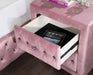 ZOHAR Night Stand, Pink - Visions in Furniture (La Mirada, CA)