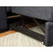 ALCESTER Brown & Gray Sectional w/ Sleeper, Ash - Visions in Furniture (La Mirada, CA)