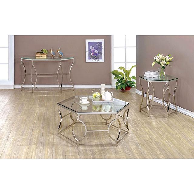 ZOLA Chrome End Table - Visions in Furniture (La Mirada, CA)