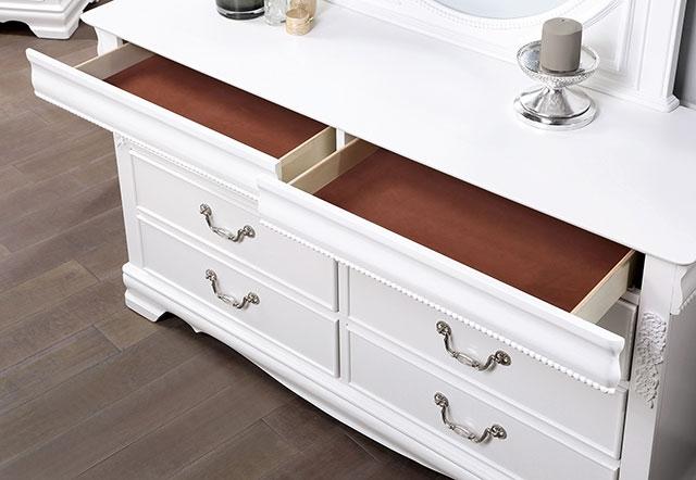 ALECIA Dresser, White - Visions in Furniture (La Mirada, CA)