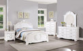 ALECIA Twin & Full Bed, White - Visions in Furniture (La Mirada, CA)