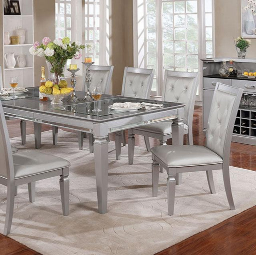Alena Silver Dining Table - Visions in Furniture (La Mirada, CA)