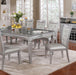 Alena Silver Dining Table - Visions in Furniture (La Mirada, CA)