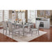 Alena Silver Dining Table - Visions in Furniture (La Mirada, CA)