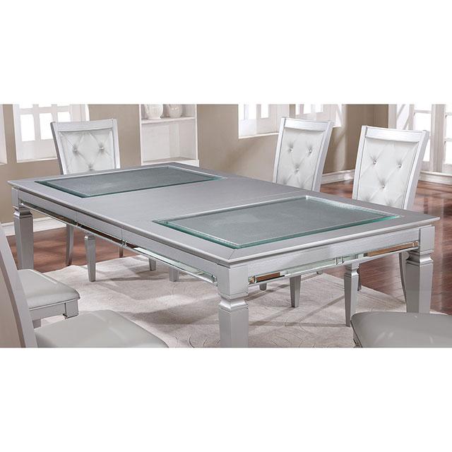 Alena Silver Dining Table - Visions in Furniture (La Mirada, CA)