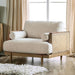 ALESUND Chair, Beige/Light Oak Natural & Brown - Visions in Furniture (La Mirada, CA)