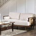 ALESUND Loveseat, Beige/Light Oak, Natural & Brown - Visions in Furniture (La Mirada, CA)