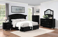 Zohar Bed Black & Pink - Visions in Furniture (La Mirada, CA)
