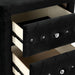 Zohar Bed Black & Pink - Visions in Furniture (La Mirada, CA)