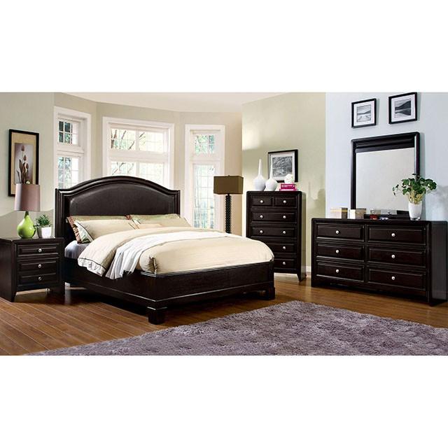 Winsor Espresso E.King Bed - Visions in Furniture (La Mirada, CA)