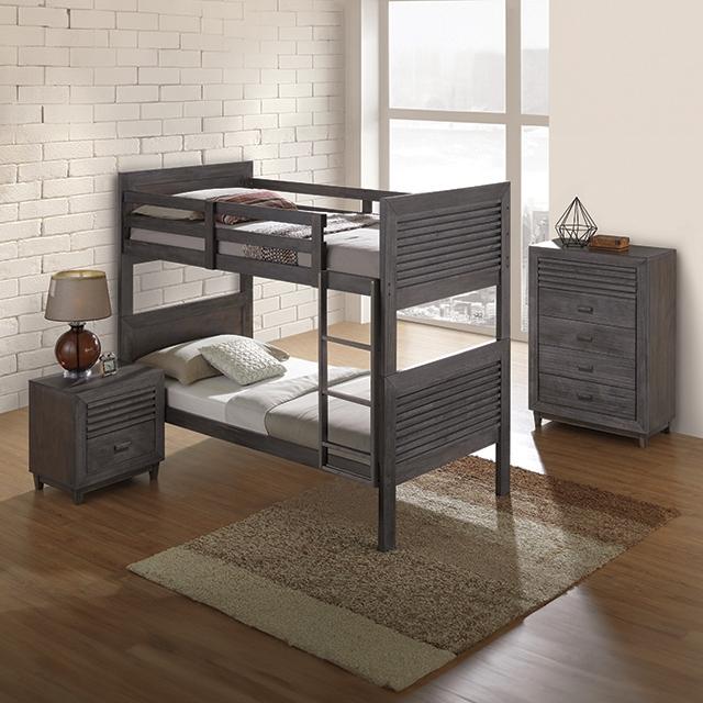 Witham Twin/Full & Twin/Twin Bunk Bed - Visions in Furniture (La Mirada, CA)