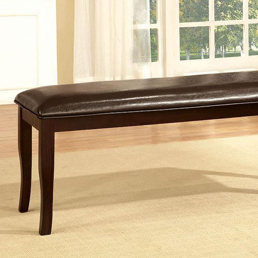 Woodside Dark Cherry/Espresso Bench - Visions in Furniture (La Mirada, CA)