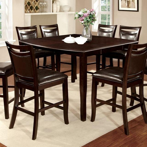WOODSIDE II Dark Cherry/Espresso Counter Ht. Table w/ 18" Leaf - Visions in Furniture (La Mirada, CA)