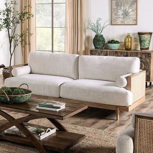 ALESUND Sofa, Beige/Light Oak, Natural & Brown - Visions in Furniture (La Mirada, CA)