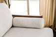 ALESUND Chair, Beige/Light Oak Natural & Brown - Visions in Furniture (La Mirada, CA)