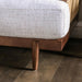 ALESUND Loveseat, Beige/Light Oak, Natural & Brown - Visions in Furniture (La Mirada, CA)