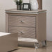 ALLIE Night Stand Beige & Rose Gold - Visions in Furniture (La Mirada, CA)