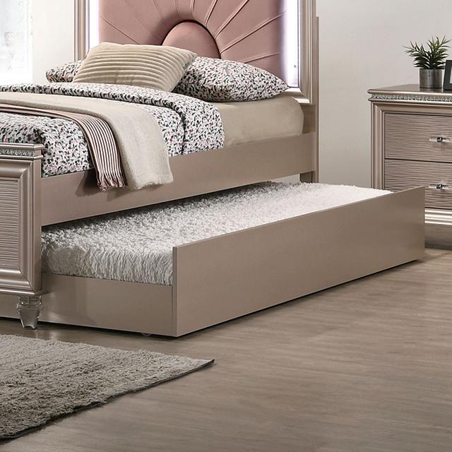 ALLIE Trundle Beige & Rose Gold - Visions in Furniture (La Mirada, CA)