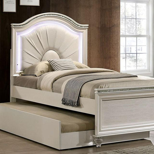 Allie Bed Beige & Pink - Visions in Furniture (La Mirada, CA)