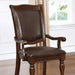 Alpena Brown Cherry/Espresso Arm Chair & Side Chair (2/CTN) - Visions in Furniture (La Mirada, CA)