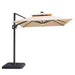 Xico 8 Ft Square Umbrella w/ Double Top w/ LED Light + 37" Large Base - Visions in Furniture (La Mirada, CA)