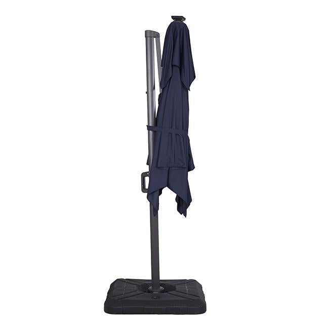 Xico 8 Ft Square Umbrella w/ Double Top w/ LED Light + 37" Large Base - Visions in Furniture (La Mirada, CA)