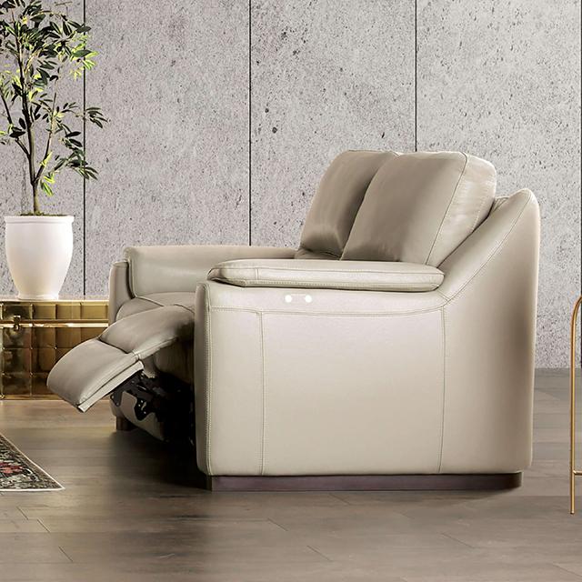 ALTAMURA Power Sofa, Gray & Beige - Visions in Furniture (La Mirada, CA)
