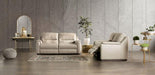 ALTAMURA Power Sofa, Gray & Beige - Visions in Furniture (La Mirada, CA)