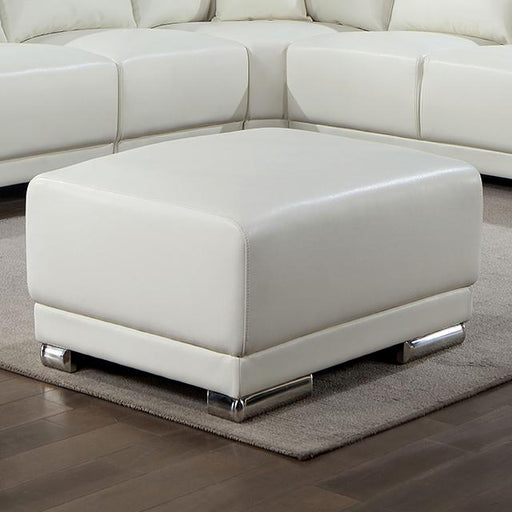 ALTHEA Ottoman, White - Visions in Furniture (La Mirada, CA)