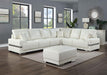 ALTHEA Ottoman, White - Visions in Furniture (La Mirada, CA)