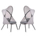 Alverta Foldable Chair Grey & Black (2/Ctn) - Visions in Furniture (La Mirada, CA)