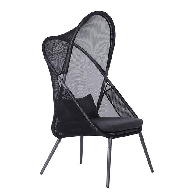 Alverta Foldable Chair Grey & Black (2/Ctn) - Visions in Furniture (La Mirada, CA)