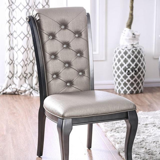 Amina Gray Side Chair (2/CTN) - Visions in Furniture (La Mirada, CA)