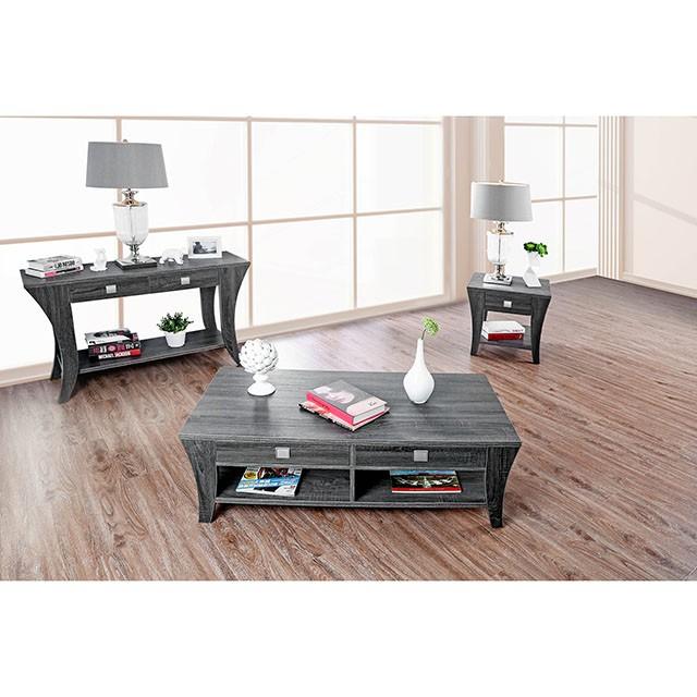 Amity Gray Sofa Table - Visions in Furniture (La Mirada, CA)