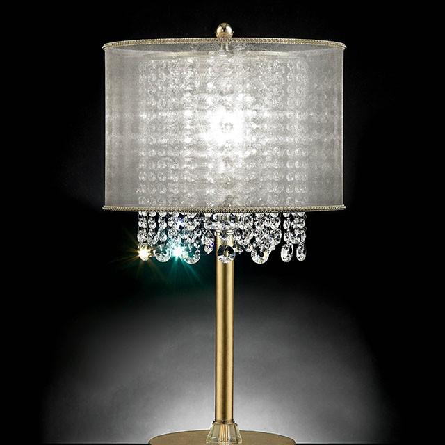 Ana Gold Ceiling, Floor & Table Lamp - Visions in Furniture (La Mirada, CA)