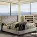 Anabelle E.King Bed Purple & Natural - Visions in Furniture (La Mirada, CA)