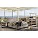 Anabelle E.King Bed Purple & Natural - Visions in Furniture (La Mirada, CA)