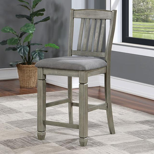 ANAYA Counter Ht. Chair (2/CTN), Gray/Lt. Gray - Visions in Furniture (La Mirada, CA)