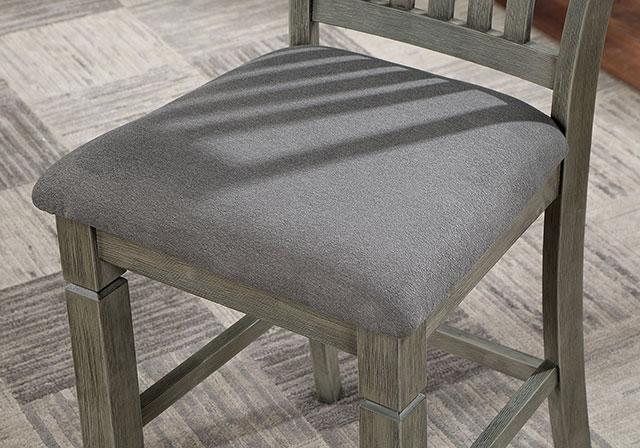 ANAYA Counter Ht. Chair (2/CTN), Gray/Lt. Gray - Visions in Furniture (La Mirada, CA)