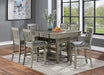 ANAYA Counter Ht. Chair (2/CTN), Gray/Lt. Gray - Visions in Furniture (La Mirada, CA)