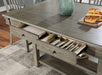 ANAYA Counter Ht. Table, Gray - Visions in Furniture (La Mirada, CA)