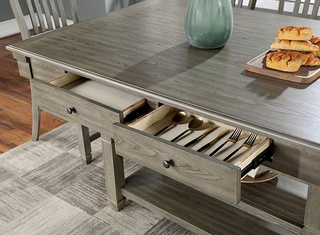 ANAYA Counter Ht. Table, Gray - Visions in Furniture (La Mirada, CA)