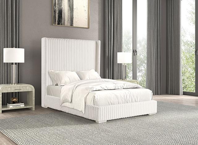 Cadwell Bed Black, Grey, Pink & White - Visions in Furniture (La Mirada, CA)
